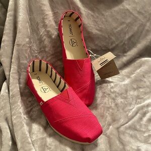 TOMS Alpargata Bright Fuchsia Heritage Canvas shoes W9